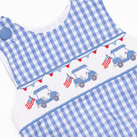 Fore Freedom Smocked Bubble, Blue