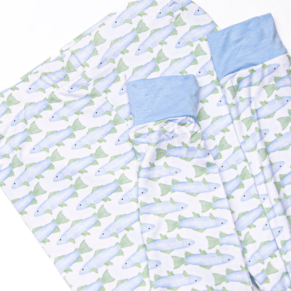 Clear Lake Catch Bamboo Pajama Set, Blue