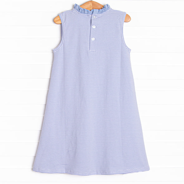 Grace Pocket Dress, Periwinkle Stripe