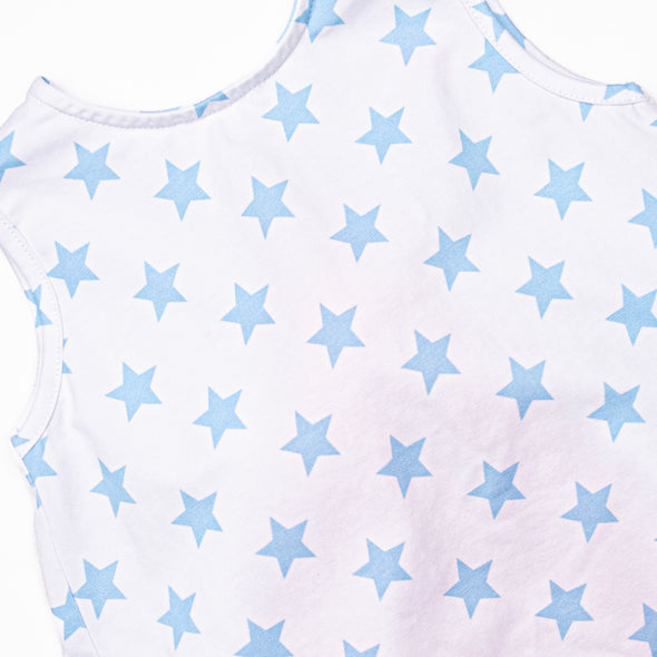 Bold Stars and Brave Hearts Short Set, Blue