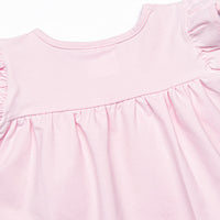 Duckling Dash Ruffle Short Set, Pink