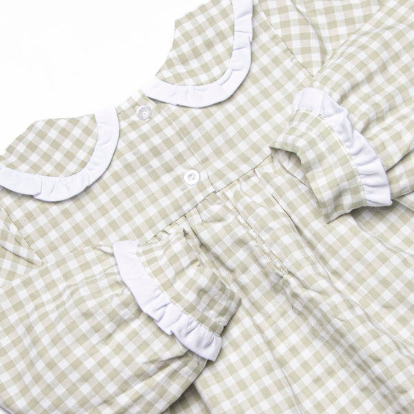 Reed Diaper Set, Green Gingham