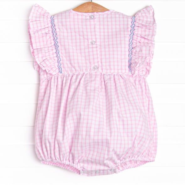 The More You Grow Smocked Bubble, Pink