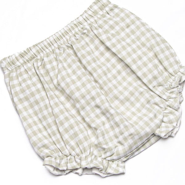 Reed Diaper Set, Green Gingham