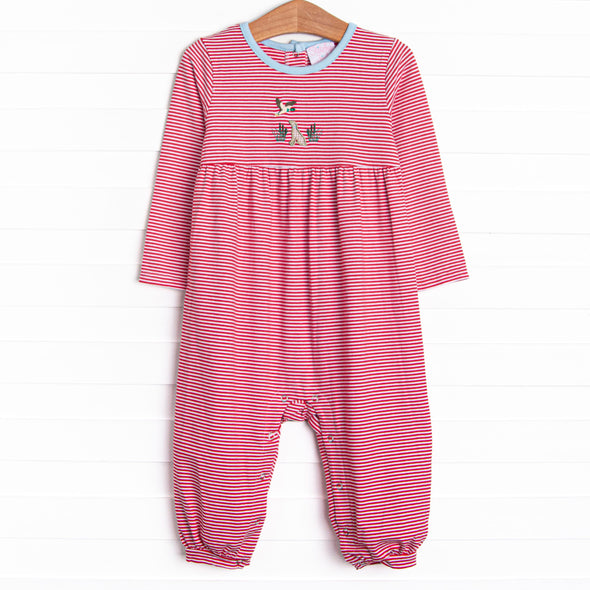 Southern Migration Applique Romper, Red