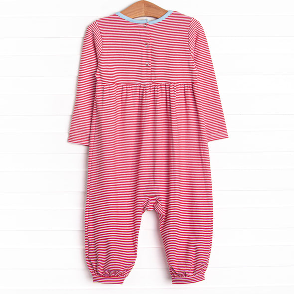 Southern Migration Applique Romper, Red