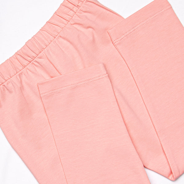 Peach Petals Smocked Legging Set, Pink