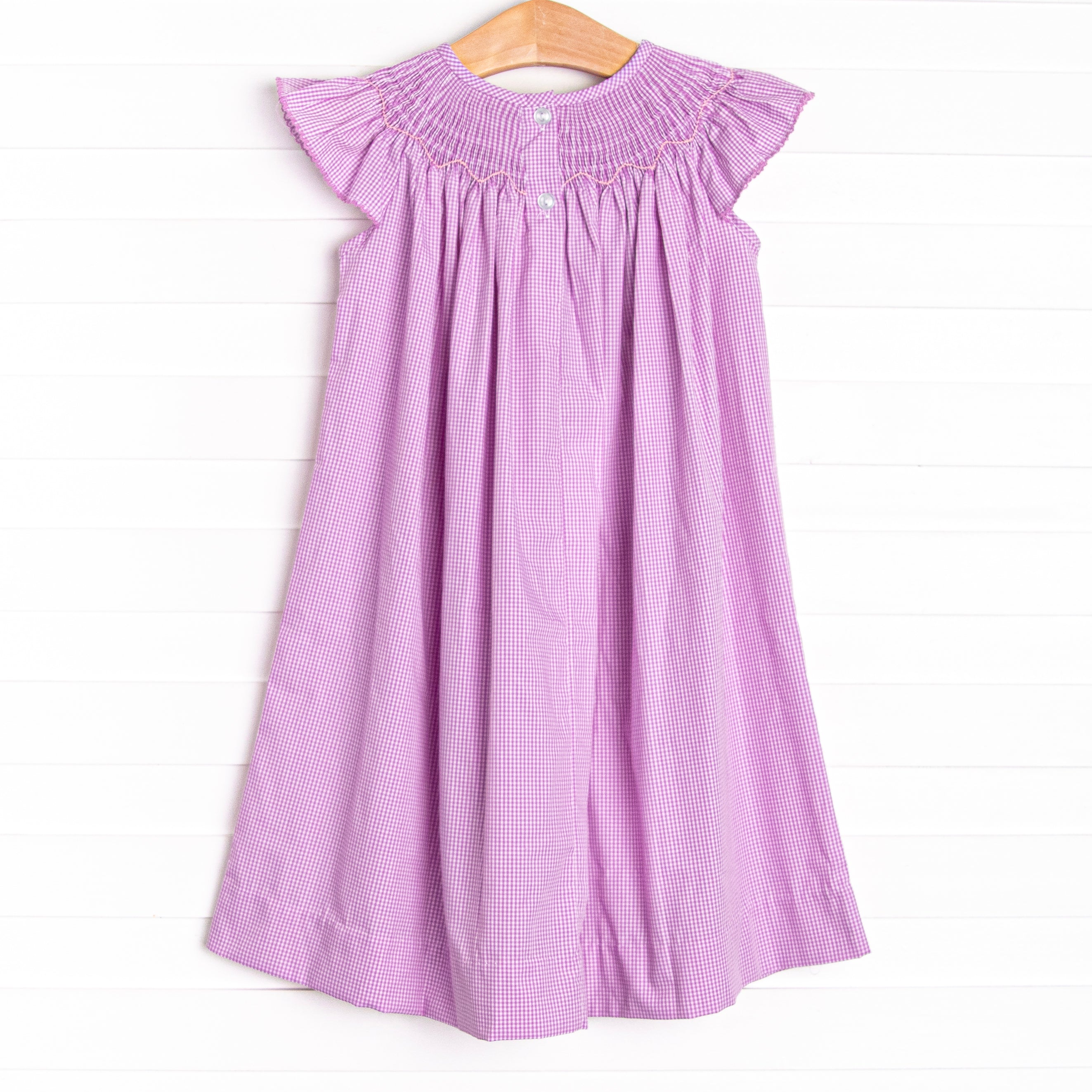 purple smocked bishop dress Girl's Recital Ready Smocked Bishop Dress in Purple size 24M