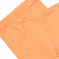 Patchwork Plaid Elastic Smocked Legging Set, Orange
