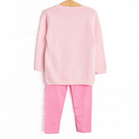 Harvest Season Sweater Legging Set, Pink