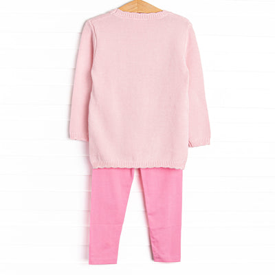 Harvest Season Sweater Legging Set, Pink