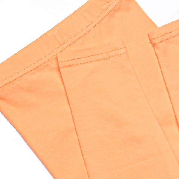Patchwork Plaid Legging Set, Orange