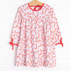 Peppermint Party Dress, Red