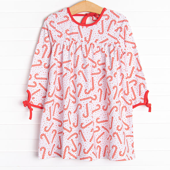 Peppermint Party Dress, Red