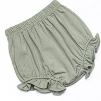 Emily Collared Diaper Set, Green Floral