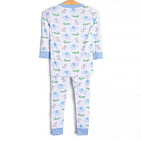 Zoo Park Pals Bamboo Pajama Set, Blue
