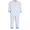 Zoo Park Pals Bamboo Pajama Set, Blue