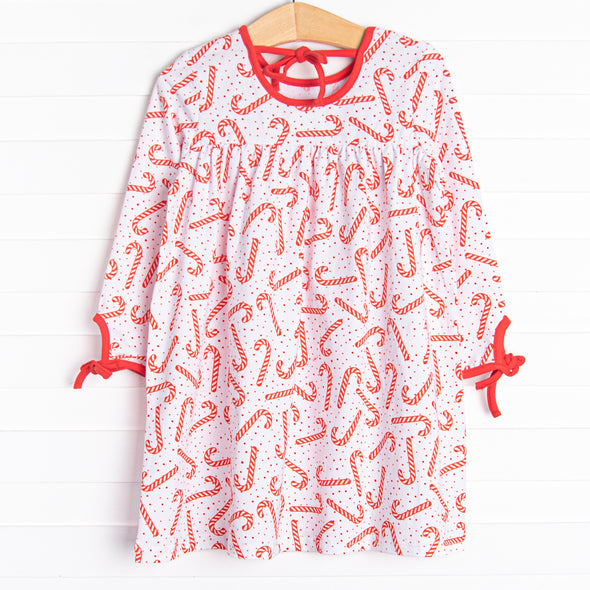 Peppermint Party Dress, Red