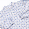 Poised Plaid Diaper Set, Blue