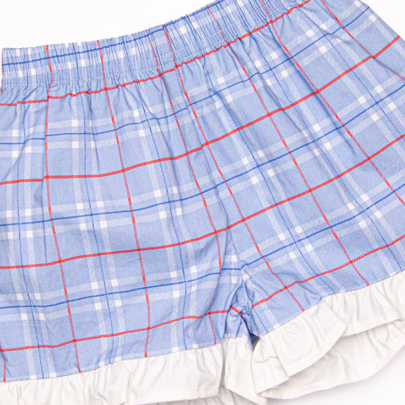 Proud and True Ruffle Short Set, Blue