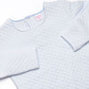 Caden Quilted Long Sleeve Short Set, Blue