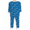 Ducks in a Row Bamboo Pajama Set, Blue