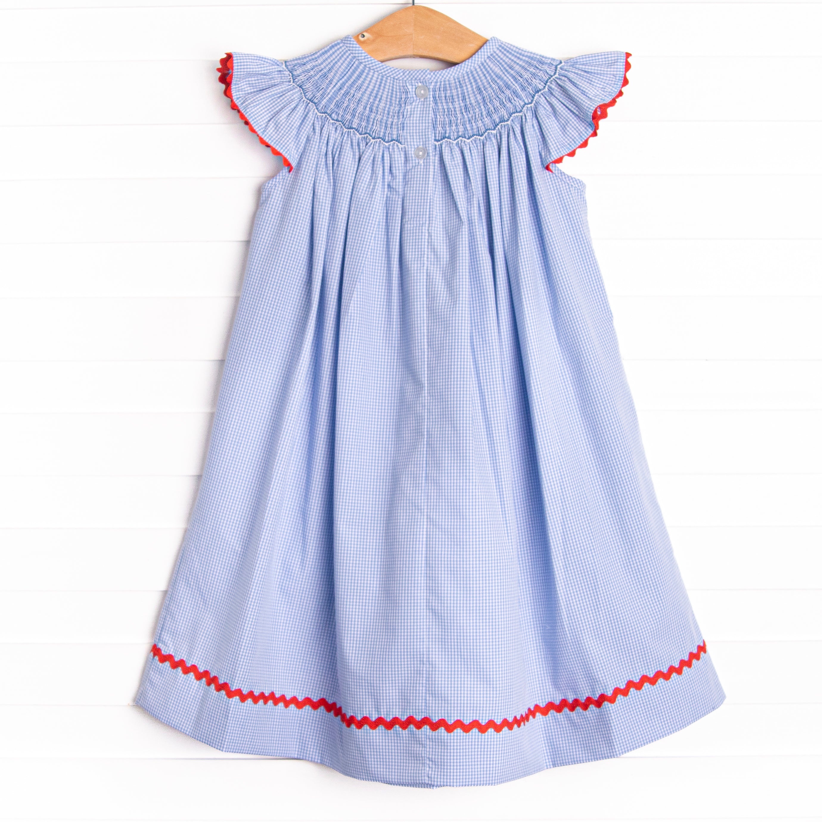 Salute The Flag Smocked Dress, Blue Stitchy Fish Salute The Flag Smocked Dress, Blue Stitchy Fish
