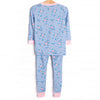 Blue Magnolia Bamboo Pajama Set, Blue
