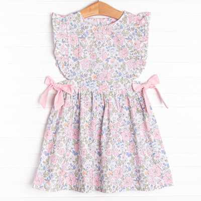 Millie Magnolia Side Tie Dress, Pink