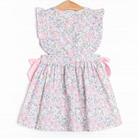 Millie Magnolia Side Tie Dress, Pink