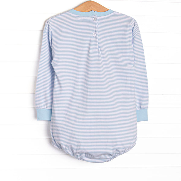 Diggin' It Applique Bubble, Light Blue Stripe
