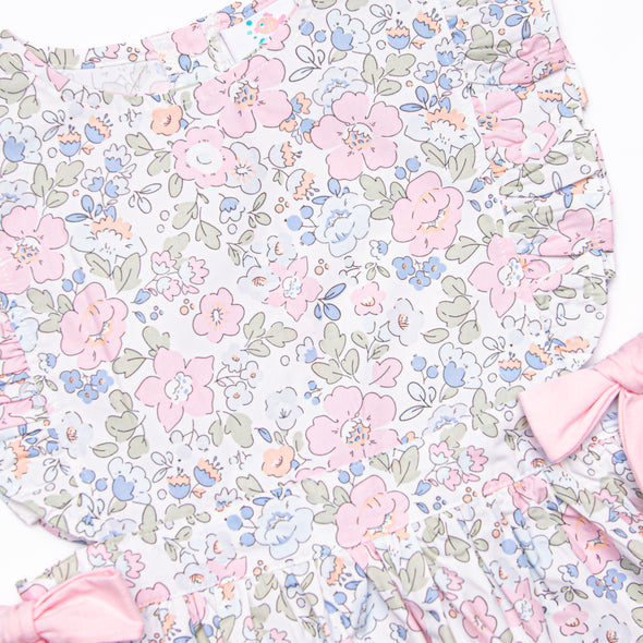 Millie Magnolia Side Tie Dress, Pink