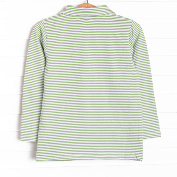 Tee'd Up Embroidered Long Sleeve Polo, Green