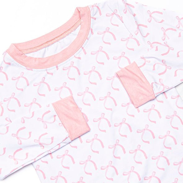 Brooklyn Bows Bamboo Pajama Set, Pink