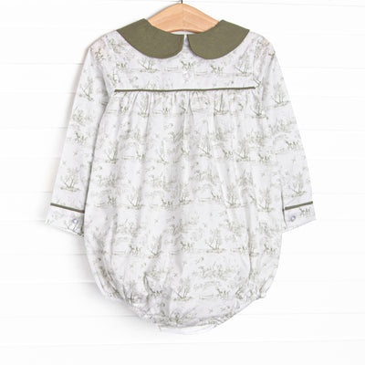 Hunting Hounds Long Sleeve Bubble, Green