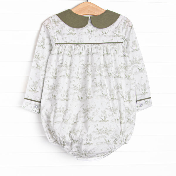 Hunting Hounds Long Sleeve Bubble, Green