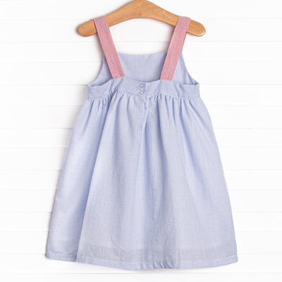 Red, White, and Blue Dress, Blue Seersucker – Stitchy Fish