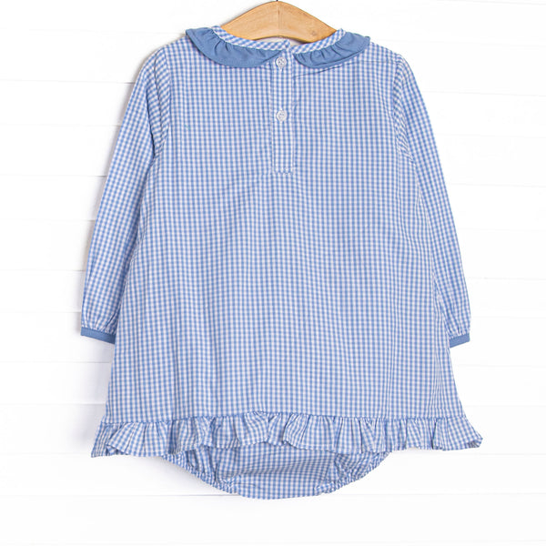 A Moment for Mums Applique Skirted Bubble, Blue