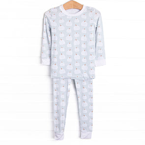 Little Lumina Bamboo Pajama Set, Green