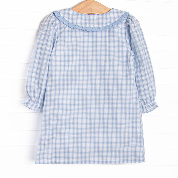 A Moment for Memories Long Sleeve Dress, Blue