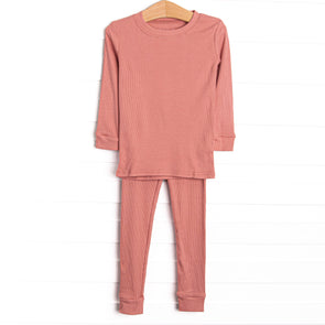 Dusty Rose Bamboo Pajama Set, Pink