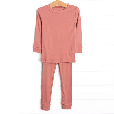 Dusty Rose Bamboo Pajama Set, Pink