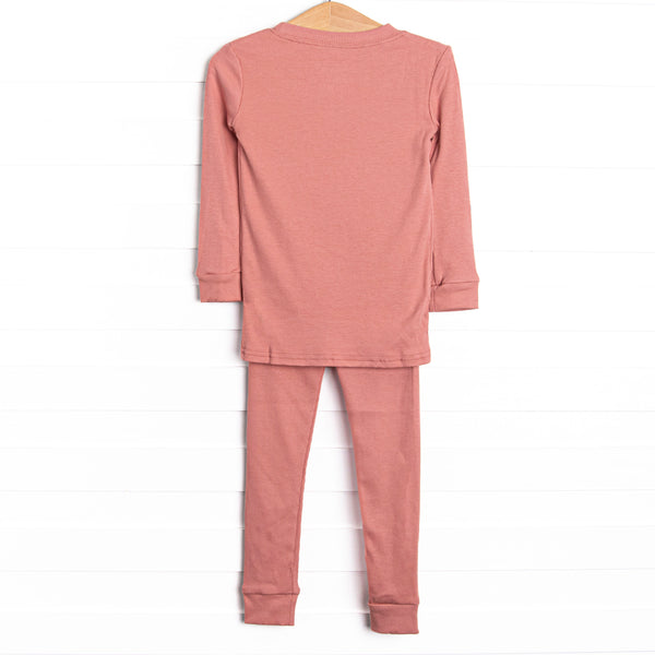 Dusty Rose Bamboo Pajama Set, Pink