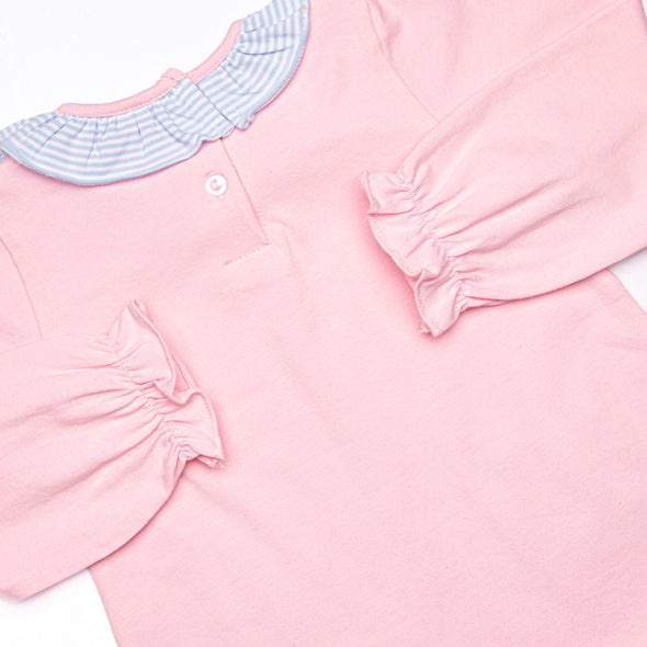 Emory Legging Set, Pink and Blue Stripe