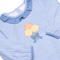 A Moment for Mums Applique Skirted Bubble, Blue