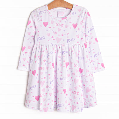 X's and O's Dress, Pink