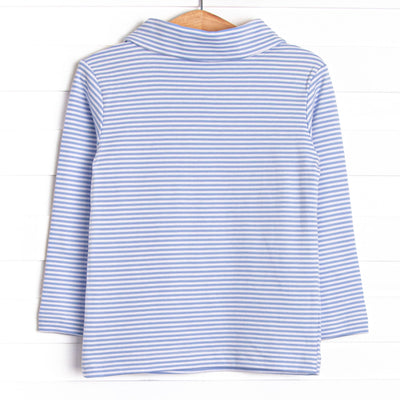 Beagle Blue Pima Embroidered Shirt, Blue