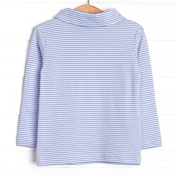 Beagle Blue Pima Embroidered Shirt, Blue