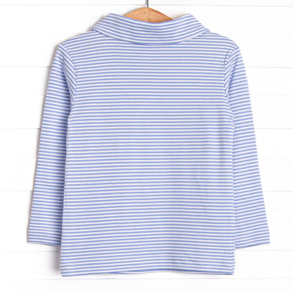 Beagle Blue Pima Embroidered Shirt, Blue