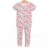 Petal to the Metal Bamboo Pajama Short Sleeve Set, Pink